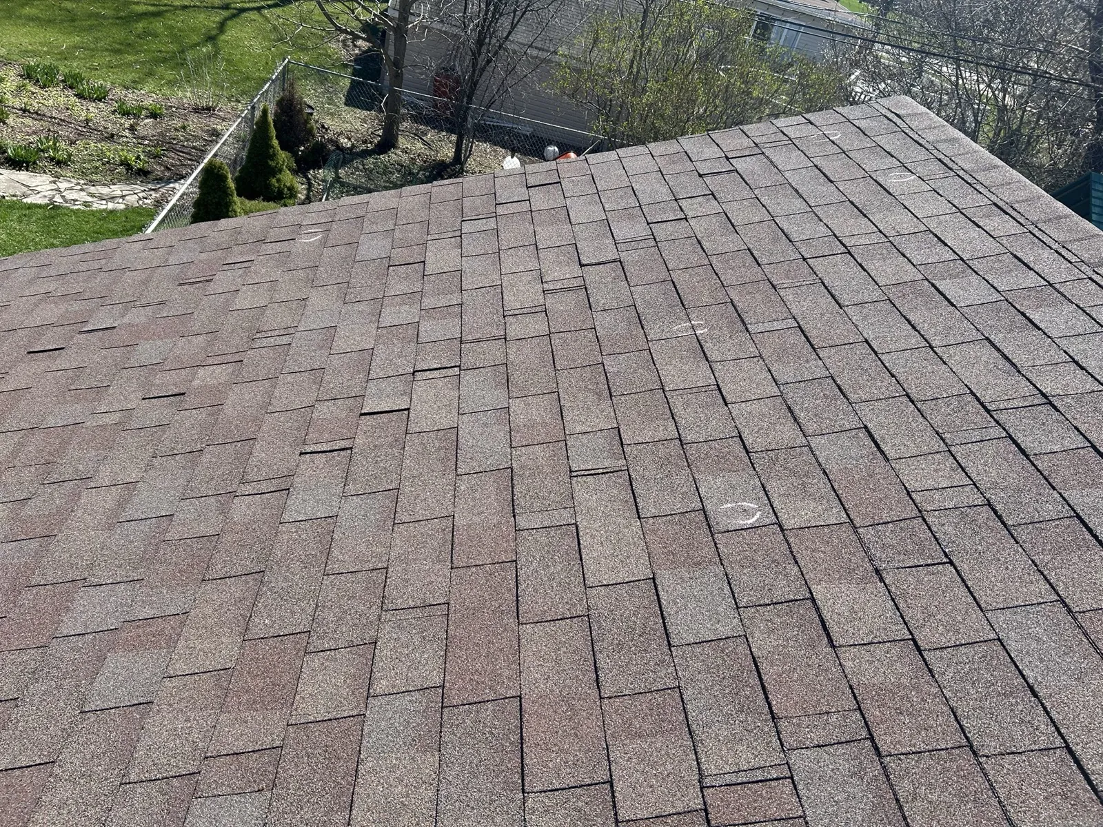 New brown architectural shingle roof on a residential home in Downers Grove, IL