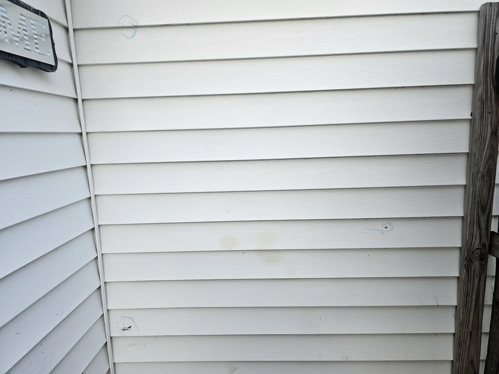 White vinyl siding installed on a home exterior in Lockport, IL