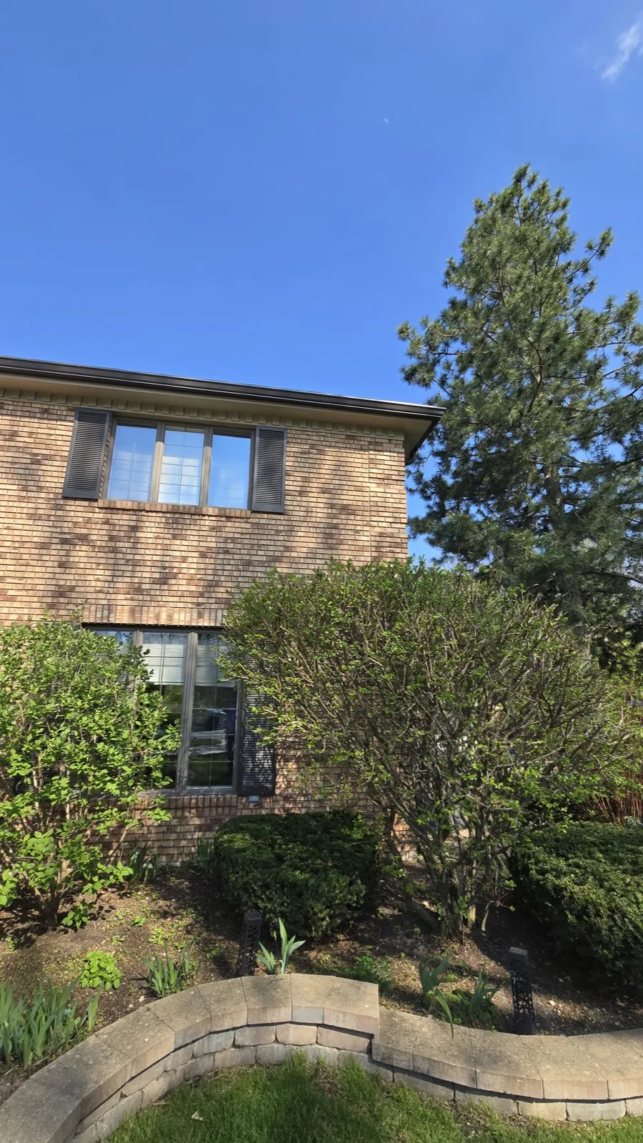 New windows installed on a brick home in Oak Brook, IL