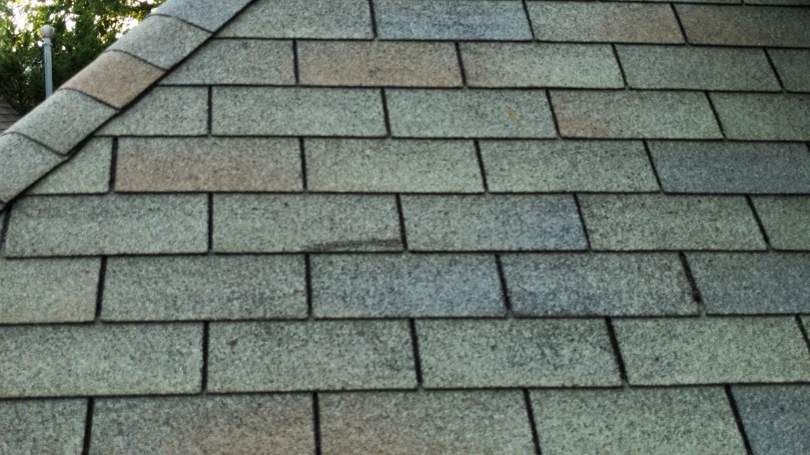 Close-up of a gray architectural shingle roof installation in River Forest, IL
