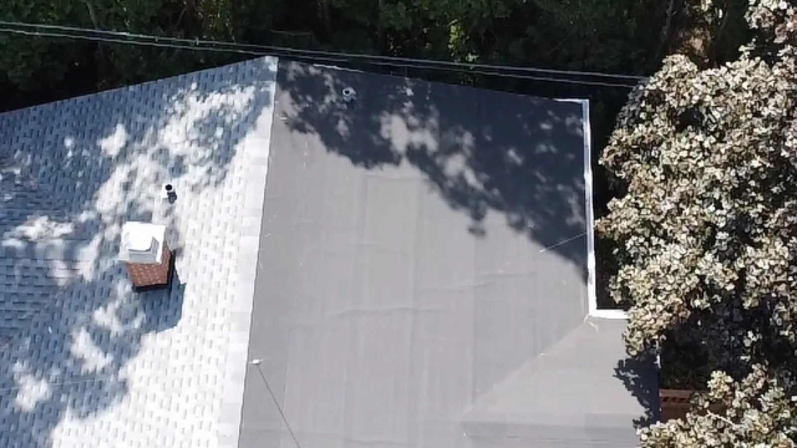 New gray architectural shingle roof on a residential home in Winfield, IL